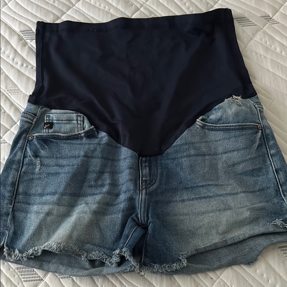 Denim Maternity Shorts